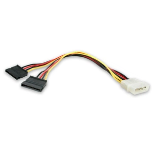Кабель живлення Molex to 2xSATA 0.2m Patron (CAB-PN-2SATA-POW) зображення 1