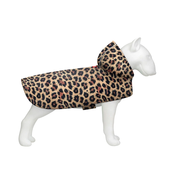 Дождевик для животных WAUDOG Clothes Накидка с капюшоном Леопард XS (355-4066) - изображение 1