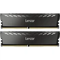 Модуль пам'яті для комп'ютера DDR4 16GB (2x8GB) 3200 MHz Thor Dark Gray Lexar (LD4BU008G-R3200GDXG) - зменшене зображення 1