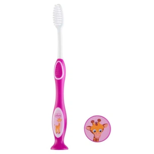 Дитяча зубна щітка Chicco малинова (2900990799862) (09079.10.20) зображення 1