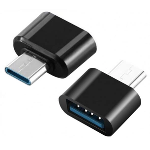 Перехідник USB to Type-C black XoKo (XK-AC040-BK) зображення 1