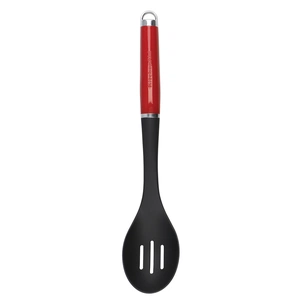 Ложка кухарська KitchenAid Coreline для сервіровки з прорізами, 35,3 см, червона (KAG004OHERE) зображення 1