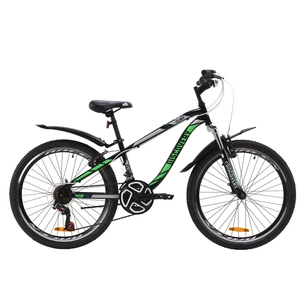 Велосипед Discovery 24" FLINT AM Vbr рама-13" St 2020 чорно-зелений (OPS-DIS-24-164) зображення 1