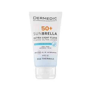 Засіб від засмаги Dermedic Sunbrella Ультралегкий захисний флюїд SPF 50+ Для сухої та нормальної шкіри 40 мл (5901643177546) зображення 1