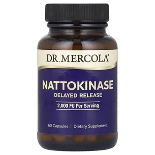 Вітамін Dr. Mercola Наттокіназа, 2000 FU, Nattokinase, 60 капсул (MCL-21414) зображення 1