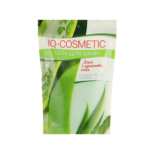 Сіль для ванн IQ-Cosmetic Алое і арганова олія 500 г (4820049382501) изображение 1