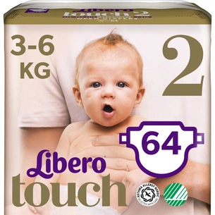 Підгузки Libero Touch 2 3-6 кг 64 шт. (7322541070742) зображення 1