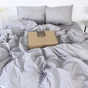 Постільна білизна MirSon Ranforce Elite 16-5703 Light Gray 220х240 King Size (2200004706399) - зменшене зображення 1