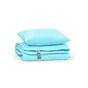 Ковдра MirSon Набір вовняний №1676 Eco Light Blue 220х240 + подушка (2200002656672) - зменшене зображення 3