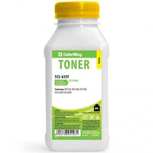 Тонер ColorWay SAMSUNG CLP-615/620ND/670ND Yellow 60g (TCS-615Y) зображення 1