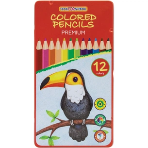 Олівці кольорові Cool For School Premium тригранні, 12 кольорів (CF15178) зображення 1