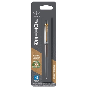 Ручка кулькова Parker JOTTER 17 Grey Lacquer GT BP блістер (14 236) зображення 1