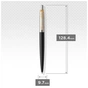 Ручка кулькова Parker JOTTER 17 Bond Street Black GT BP (14 032) - зменшене зображення 2