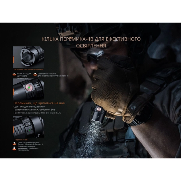 Ліхтар Fenix PD35R ACE тактичний 2000 лм (PD35RACE) - зображення 10