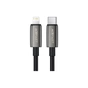 Дата кабель USB 2.0 AM to Lightning 1.2m 30W nylon black Acefast (6974316285410) - уменьшенное изображение 1