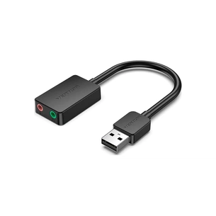 Звукова плата Vention Audio USB 2х3,5 мм jack 0.15m (CDYB0) изображение 1