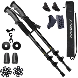 Трекінгові палиці PowerPlay 9109 Fika Black/Yellow 60-135 см (PP_9109_Fika_Bl/Yellow) зображення 1