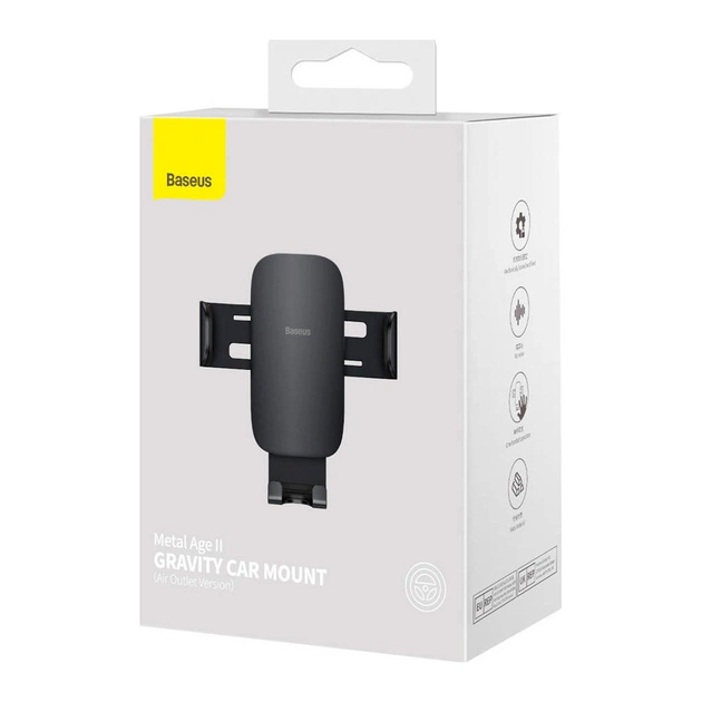 Універсальний автотримач Baseus Metal Age II Gravity (SUJS000001) - picture 8