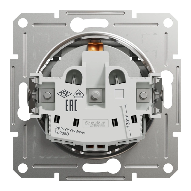 Розетка Schneider Electric ASFORA з кришкою, алюміній (EPH3100161) - зображення 8