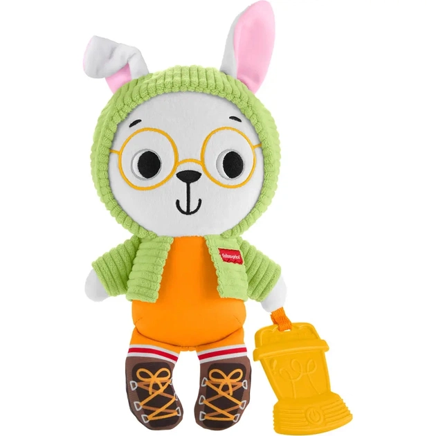 Погремушка Fisher-Price Зайка-обнимашка с прорезывателем (JLB87) - изображение 2