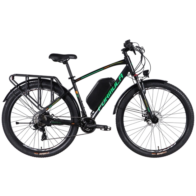 Электровелосипед Formula eCURSOR MAN AM DD 29" 19" 48B 17.5А*г 500Вт 2026 чорно-зелений (ELB-FR-29-244) - изображение 1
