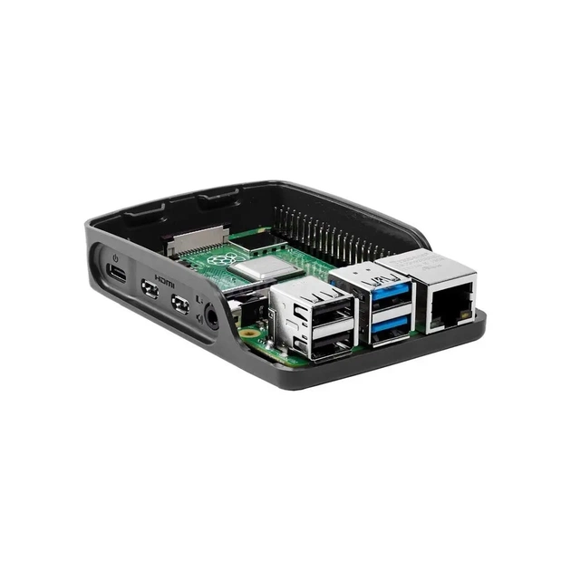 Корпус для Мікро ПК Raspberry Pi RPi 4 Official Case Black/Grey (OFI051) - picture 3