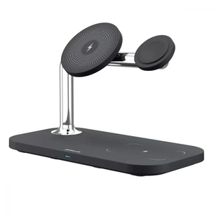 Бездротовий зарядний пристрій Proove Magnetic Field 3in1 15W Black (WSMF15010001) зображення 1