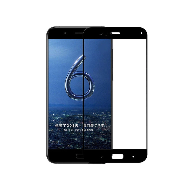 Стекло защитное PowerPlant Full screen Xiaomi Mi 6, Black (GL605996) - изображение 1