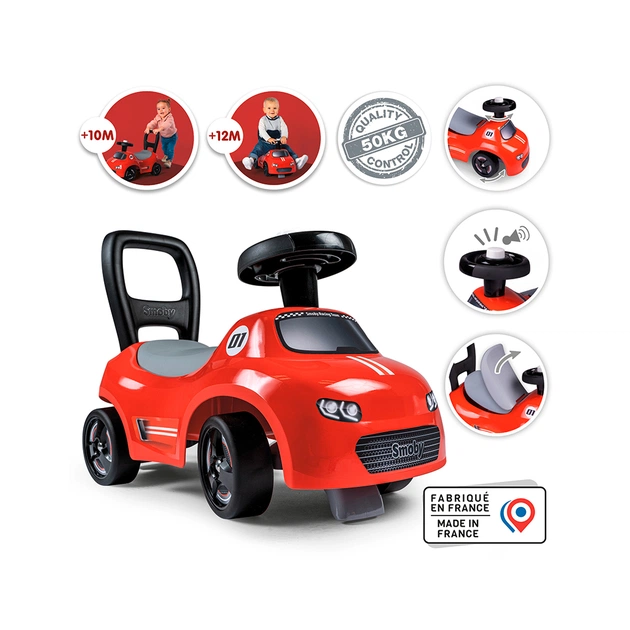 Чудомобіль Smoby червоний, 54х27х40 см, 10 міс.+ (720541) - picture 2