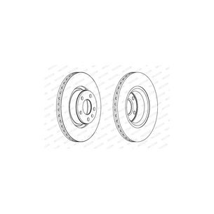 Гальмівний диск FERODO DDF1291C зображення 1