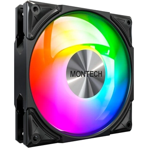 Кулер до корпусу MONTECH METAL PRO 12 ARGB PWM BLK зображення 1