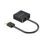 Переходник HDMI M to VGA F 1080P 60Hz 3,5mm Audio Micro USB (F) powered Vention (ACRBB) - уменьшенное изображение 2