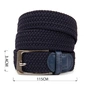 Ремінь Vintage Текстильний чоловічий Темно-синій (20526) - зменшене зображення 3