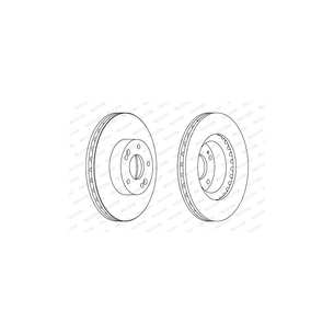 Гальмівний диск FERODO DDF1630 зображення 1