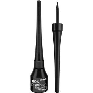 Підводка для очей Debby 100% Precision Eyeliner Waterproof 02 - Black (8009518402728) изображение 1