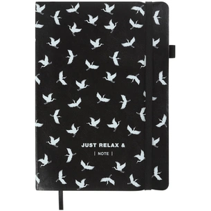 Книга записна Buromax RELAX, А5, 96 аркушів, нелінований, чорний (BM.295001-01) зображення 1