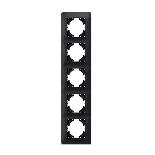 Рамка Videx BINERA чорний графіт 5 поста (VF-BNFR5V-BG) изображение 1