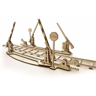 Збірна модель Ugears механічний Рейки з переїздом (70014) зображення 1