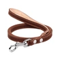 Повідець для собак Collar подвійний з прошивкою Ш 20 мм Д 122 см коричневий (04746) - зменшене зображення 1