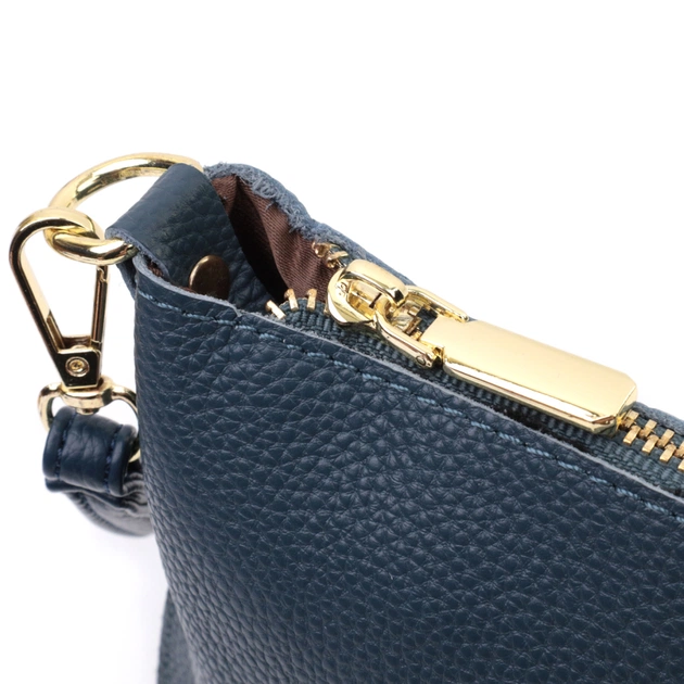 Сумка Vintage З натуральної шкіри Синя (22646) - зображення 8