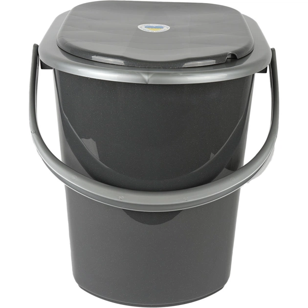 Відро-туалет Алеана Граніт/сірий 22 л (алн 171096/граніт/сіре) - picture 3
