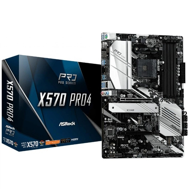 Материнська плата ASRock X570 PRO4 - зображення 1