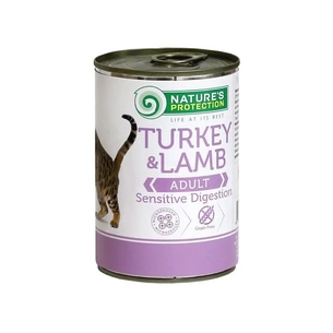 Консерви для котів Nature's Protection Adult Sensitive Digestion Turkey & Lamb 400 г (KIK24635) зображення 1