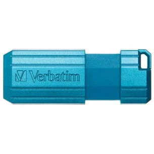 USB флеш накопичувач Verbatim 16GB PinStripe Blue USB 2.0 (49068) зображення 1