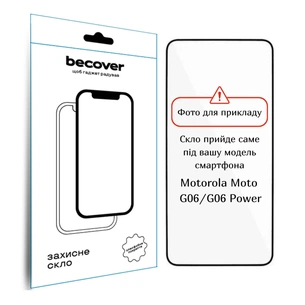 Скло захисне BeCover Motorola Moto G06 / G06 Power 4G Black (714364) зображення 1