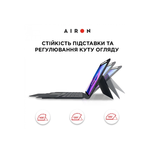 Чохол до планшета AirOn Premium Lenovo Tab M10 Plus 3Gen 2022 10.6" with Keyboard (4822352781100) - picture 6