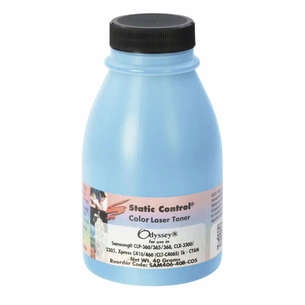 Тонер Samsung CLP-360/CLX-3300 40г cyan, фасовка Static Control (SAM406-40B-COS-P) зображення 1