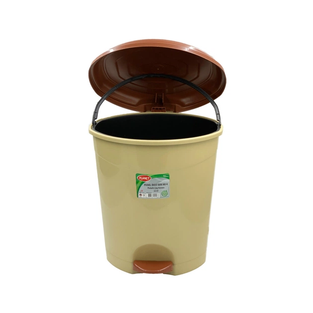 Контейнер для сміття Planet Household №4 з педаллю бежевий 22 л (10342) - picture 3