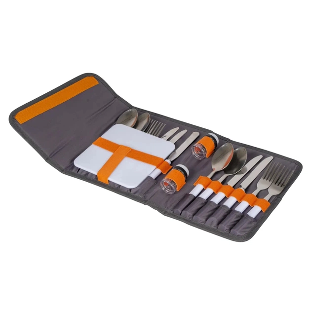 Набір туристичного посуду Bo-Camp Picnic 17 Pieces 4 Person Grey (7504340) - зображення 1