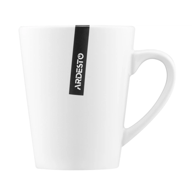 Чашка Ardesto Mario, 240мл, кераміка, білий (AR3480W) - зображення 4